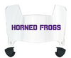 TCU Horned Frogs Mini Football Helmet Visor Shield w/ Clips - PICK VISOR & LOGO COLOR