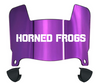 TCU Horned Frogs Mini Football Helmet Visor Shield w/ Clips - PICK VISOR & LOGO COLOR