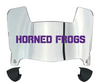 TCU Horned Frogs Mini Football Helmet Visor Shield w/ Clips - PICK VISOR & LOGO COLOR