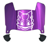 TCU Horned Frogs Mini Football Helmet Visor Shield w/ Clips - PICK VISOR & LOGO COLOR