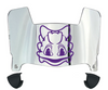 TCU Horned Frogs Mini Football Helmet Visor Shield w/ Clips - PICK VISOR & LOGO COLOR