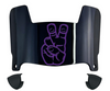 TCU Horned Frogs Mini Football Helmet Visor Shield w/ Clips - PICK VISOR & LOGO COLOR