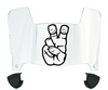 TCU Horned Frogs Mini Football Helmet Visor Shield w/ Clips - PICK VISOR & LOGO COLOR