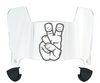 TCU Horned Frogs Mini Football Helmet Visor Shield w/ Clips - PICK VISOR & LOGO COLOR