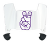 TCU Horned Frogs Mini Football Helmet Visor Shield w/ Clips - PICK VISOR & LOGO COLOR