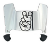 TCU Horned Frogs Mini Football Helmet Visor Shield w/ Clips - PICK VISOR & LOGO COLOR