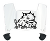 TCU Horned Frogs Mini Football Helmet Visor Shield w/ Clips - PICK VISOR & LOGO COLOR
