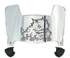 TCU Horned Frogs Mini Football Helmet Visor Shield w/ Clips - PICK VISOR & LOGO COLOR