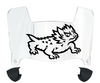 TCU Horned Frogs Mini Football Helmet Visor Shield w/ Clips - PICK VISOR & LOGO COLOR