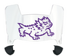 TCU Horned Frogs Mini Football Helmet Visor Shield w/ Clips - PICK VISOR & LOGO COLOR