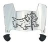 TCU Horned Frogs Mini Football Helmet Visor Shield w/ Clips - PICK VISOR & LOGO COLOR