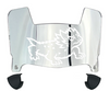 TCU Horned Frogs Mini Football Helmet Visor Shield w/ Clips - PICK VISOR & LOGO COLOR