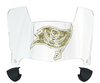 Tampa Bay Buccaneers Limited Edition Mini Football Helmet Visor Shield w/ Clips - PICK VISOR & LOGO COLOR