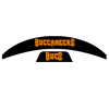 Tampa Bay Buccaneers MIDI Mid Size SpeedFlex Football Helmet Front & Back Bumper Decal Set - Pick Color