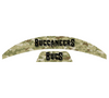 Tampa Bay Buccaneers MIDI Mid Size SpeedFlex Football Helmet Front & Back Bumper Decal Set - Pick Color