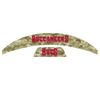 Tampa Bay Buccaneers MIDI Mid Size SpeedFlex Football Helmet Front & Back Bumper Decal Set - Pick Color