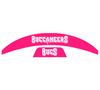 Tampa Bay Buccaneers MIDI Mid Size SpeedFlex Football Helmet Front & Back Bumper Decal Set - Pick Color