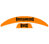 Tampa Bay Buccaneers MIDI Mid Size SpeedFlex Football Helmet Front & Back Bumper Decal Set - Pick Color