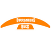 Tampa Bay Buccaneers MIDI Mid Size SpeedFlex Football Helmet Front & Back Bumper Decal Set - Pick Color