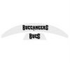 Tampa Bay Buccaneers MIDI Mid Size SpeedFlex Football Helmet Front & Back Bumper Decal Set - Pick Color