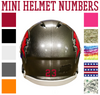 Tampa Bay Buccaneers Jersey Style Vinyl Number Decal Sheet Set of 50 #0-9 - Pick Color & Size