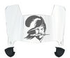 Tampa Bay Buccaneers Retro Throwback Mini Football Helmet Visor Shield w/ Clips - PICK VISOR & LOGO COLOR