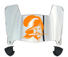 Tampa Bay Buccaneers Retro Throwback Mini Football Helmet Visor Shield w/ Clips - PICK VISOR & LOGO COLOR