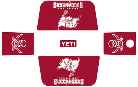 Tampa Bay Buccaneers Wrap Kit for YETI Hard Coolers Tundra Roadie Haul PICK COLOR