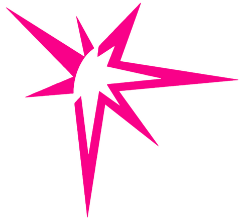 Tampa Bay Rays Hot Pink Alternate Burst Logo Premium DieCut Vinyl Decal PICK SIZE