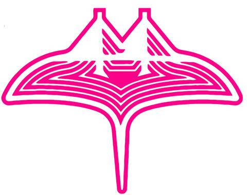 Tampa Bay Rays Hot Pink City Connect Team Logo Premium DieCut Vinyl Decal PICK SIZE