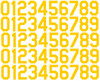 Tampa Bay Rays Baseball Helmet Jersey Style Vinyl Number Decal Sheet Set of 50 #0-9 - Pick Color & Size