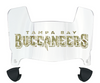 Tampa Bay Buccaneers Limited Edition Mini Football Helmet Visor Shield w/ Clips - PICK VISOR & LOGO COLOR