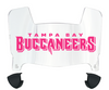 Tampa Bay Buccaneers Limited Edition Mini Football Helmet Visor Shield w/ Clips - PICK VISOR & LOGO COLOR