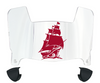 Tampa Bay Buccaneers Mini Football Helmet Visor Shield w/ Clips - PICK VISOR & LOGO COLOR