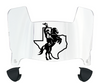 Tarleton Texans Mini Football Helmet Visor Shield w/ Clips - PICK VISOR & LOGO COLOR
