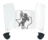 Tarleton Texans Mini Football Helmet Visor Shield w/ Clips - PICK VISOR & LOGO COLOR