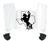 Tarleton Texans Mini Football Helmet Visor Shield w/ Clips - PICK VISOR & LOGO COLOR