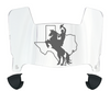 Tarleton Texans Mini Football Helmet Visor Shield w/ Clips - PICK VISOR & LOGO COLOR