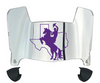 Tarleton Texans Mini Football Helmet Visor Shield w/ Clips - PICK VISOR & LOGO COLOR