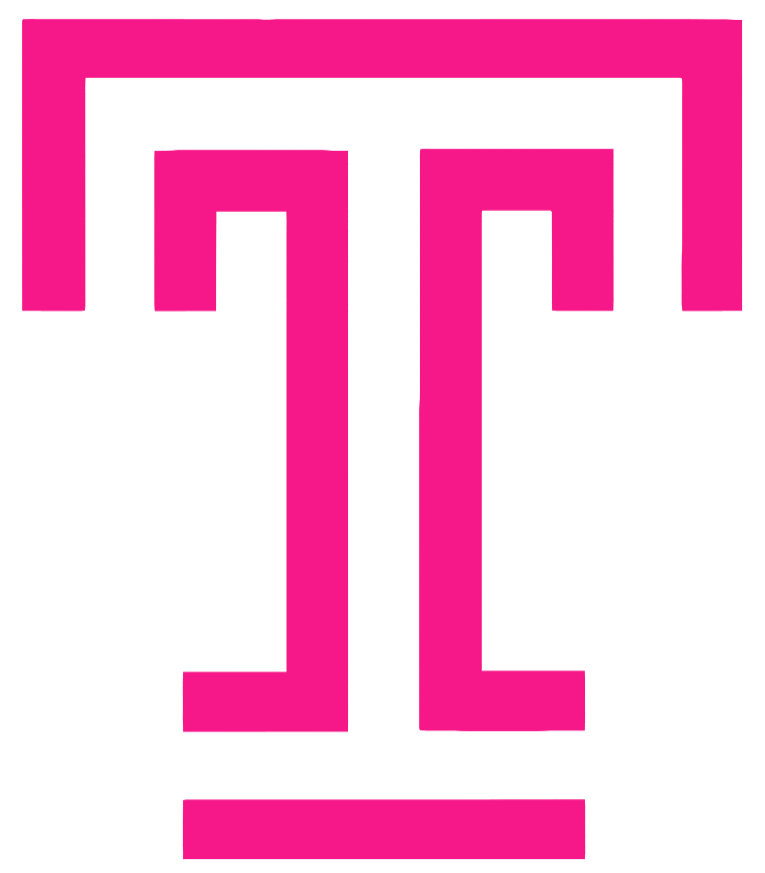 Temple Owls Hot Pink Team Logo Premium DieCut Vinyl Decal PICK SIZE