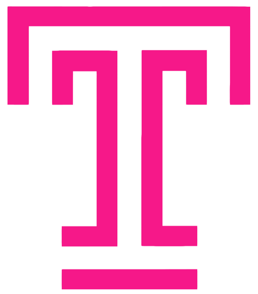 Temple Owls Hot Pink Team Logo Premium DieCut Vinyl Decal PICK SIZE