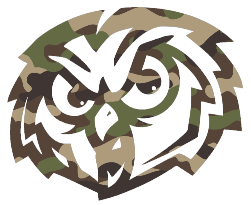 Temple Owls Woodland Camo Camouflage Retro Throwback Logo Premium DieCut Vinyl Decal PICK SIZE
