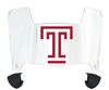 Temple Owls Mini Football Helmet Visor Shield w/ Clips - PICK VISOR & LOGO COLOR