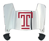 Temple Owls Mini Football Helmet Visor Shield w/ Clips - PICK VISOR & LOGO COLOR