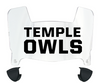 Temple Owls Mini Football Helmet Visor Shield w/ Clips - PICK VISOR & LOGO COLOR