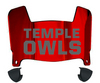 Temple Owls Mini Football Helmet Visor Shield w/ Clips - PICK VISOR & LOGO COLOR
