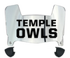 Temple Owls Mini Football Helmet Visor Shield w/ Clips - PICK VISOR & LOGO COLOR