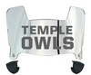 Temple Owls Mini Football Helmet Visor Shield w/ Clips - PICK VISOR & LOGO COLOR