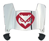 Temple Owls Mini Football Helmet Visor Shield w/ Clips - PICK VISOR & LOGO COLOR