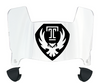 Temple Owls Mini Football Helmet Visor Shield w/ Clips - PICK VISOR & LOGO COLOR